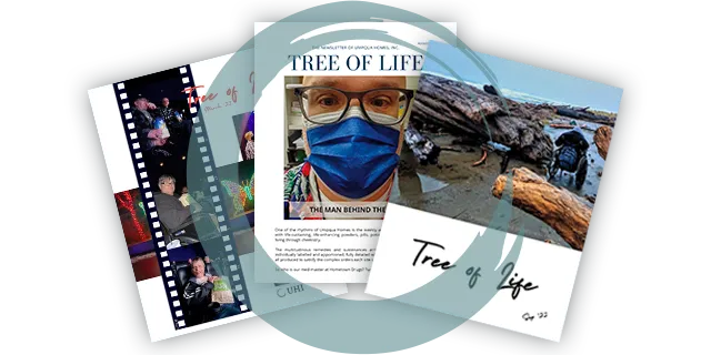 Tree of Life newsletter covers