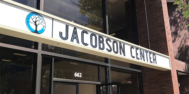 UHI Jacobson Center front door